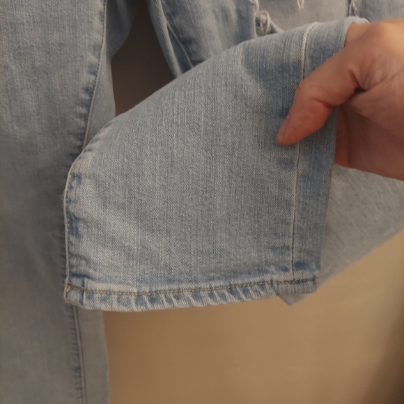 J CREW FACTORY Mercantile Slim-Fit Flex Destroyed Light Wash Jeans - Picture 7 of 13